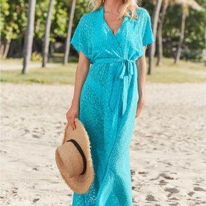 Long Wrap Cover Up Dress